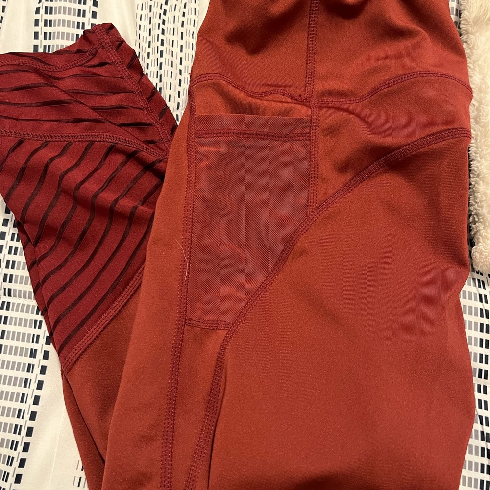 Burnt Orange cropped leggings size M
